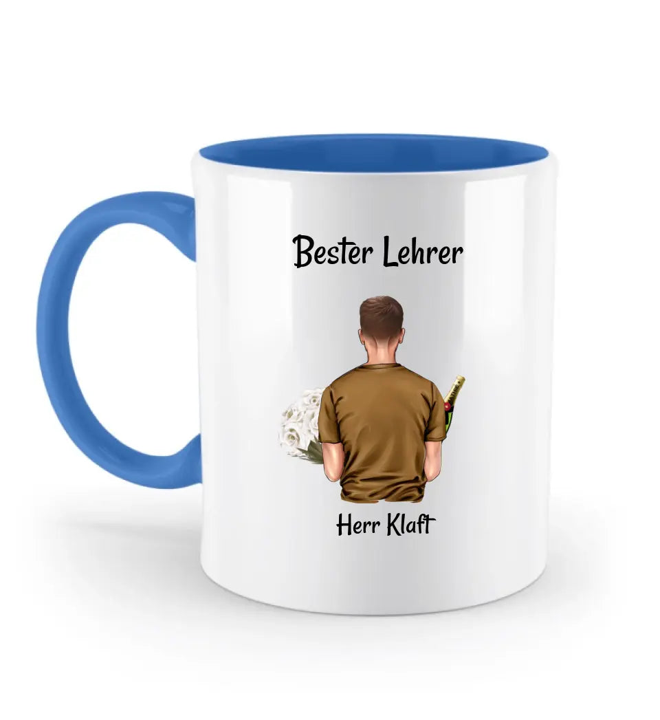 Lehrer Geschenk Abschied Tasse personalisiert - Cantty