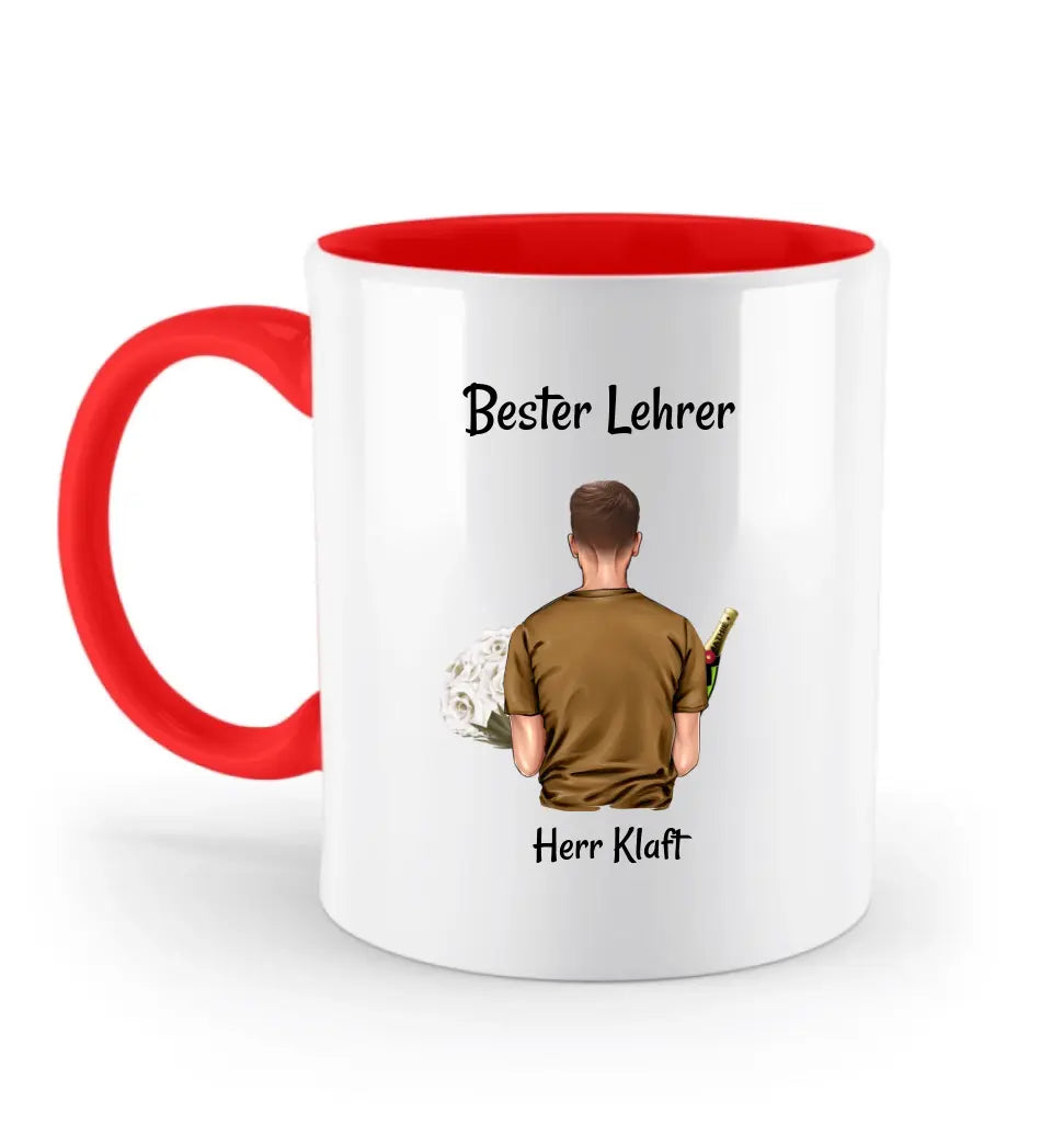 Lehrer Geschenk Abschied Tasse personalisiert - Cantty