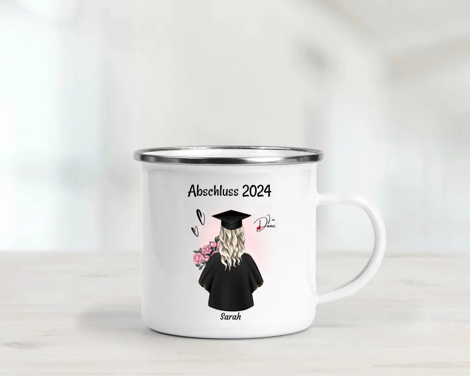 Tochter Abschluss Tasse Geschenk zum Abitur, Bachelor oder Ausbildung personalisiert - Cantty