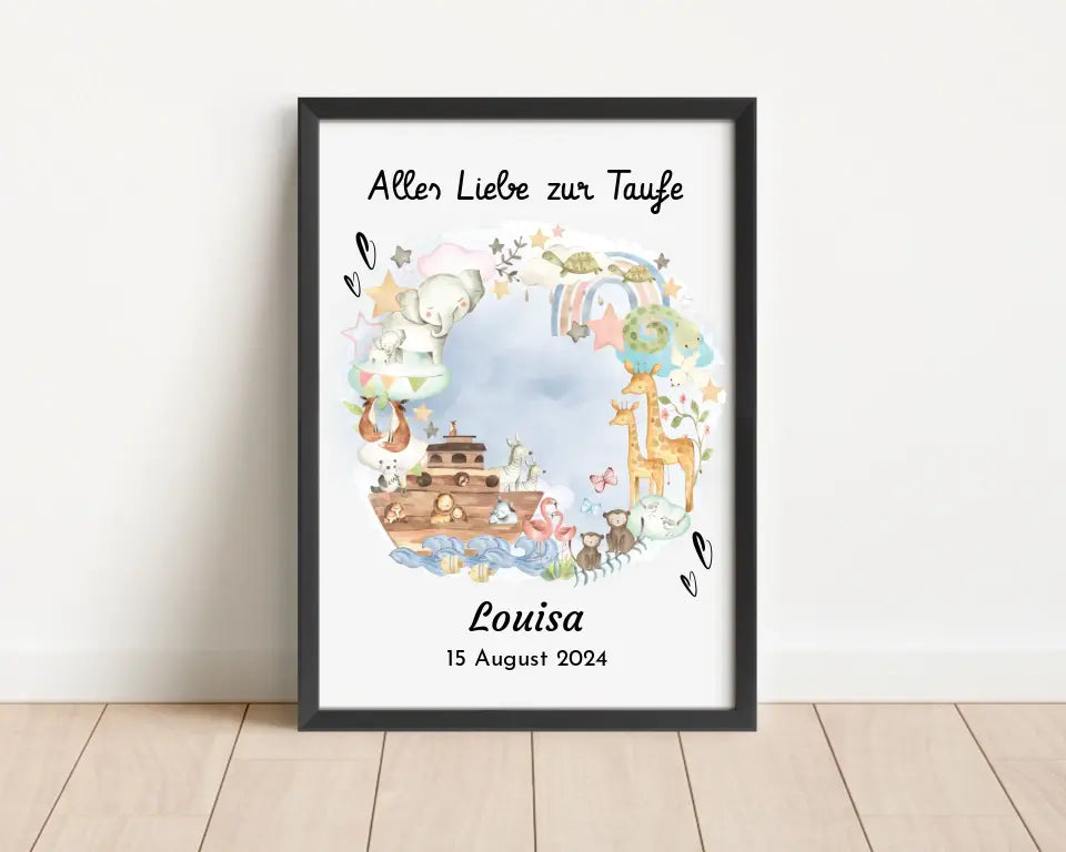 Taufe Poster Geschenk personalisiert - Cantty