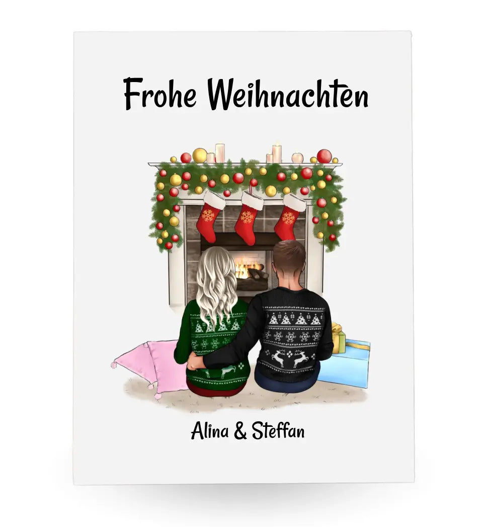 Acrylglas persönliches Weihnachtsgeschenk für Paare