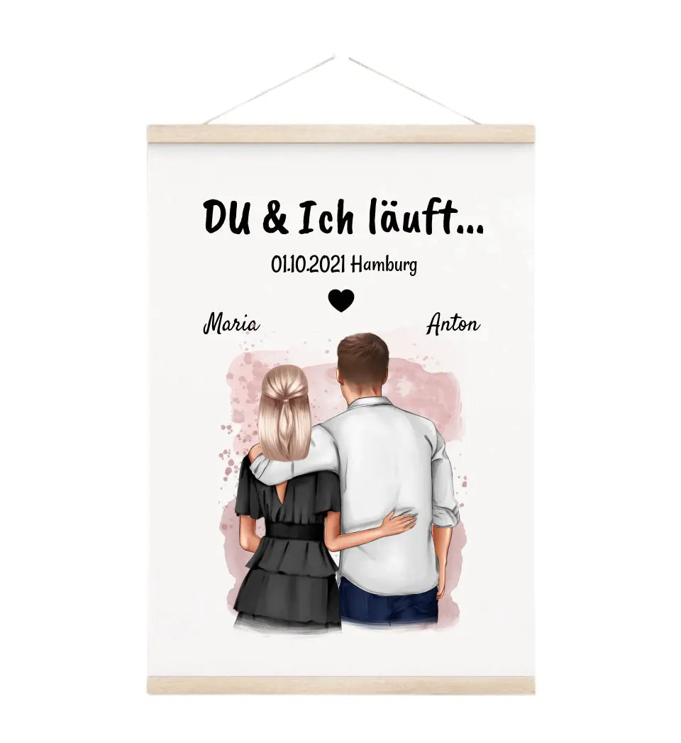 Leinwandbild Jahrestag Geschenk für Freund Freundin