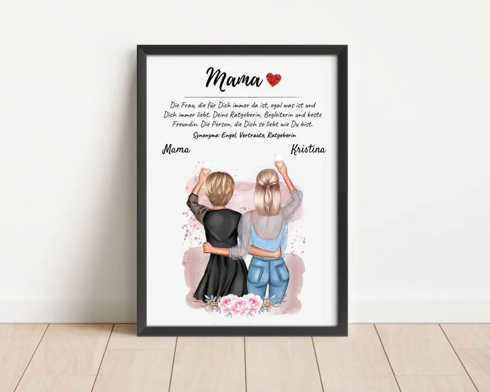 Poster Mama Definition Geschenk von Tochter