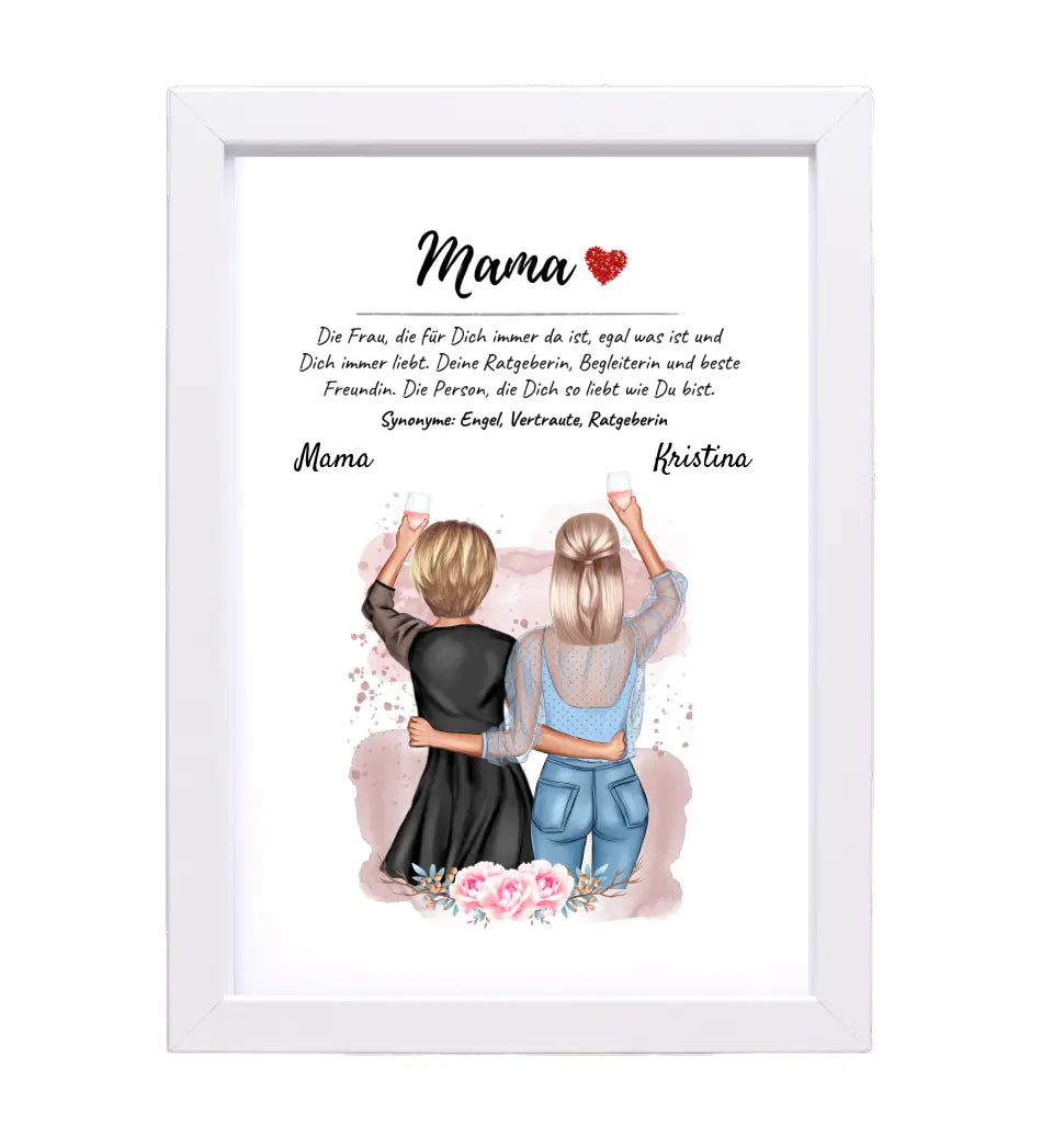 Poster Mama Definition Geschenk von Tochter