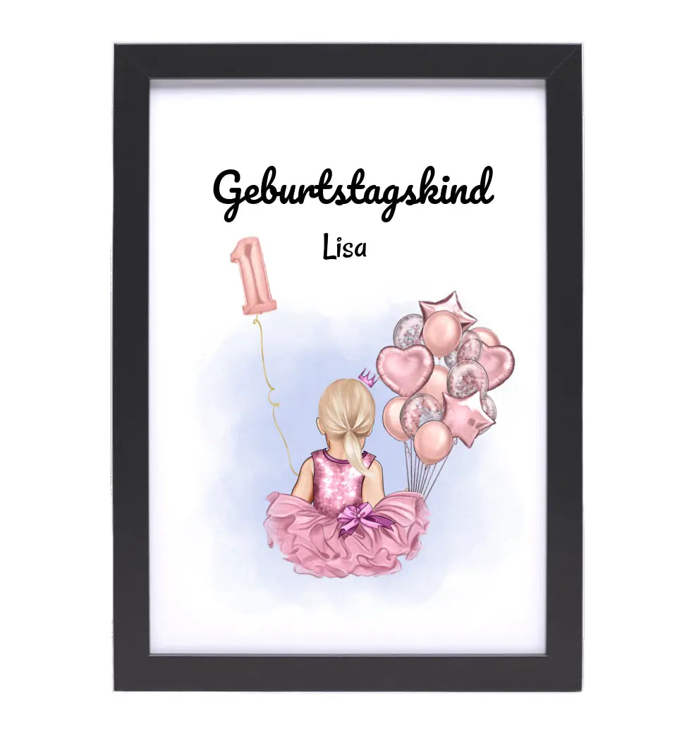 Last Minute 1. Geburtstag Geschenk Mädchen Bild