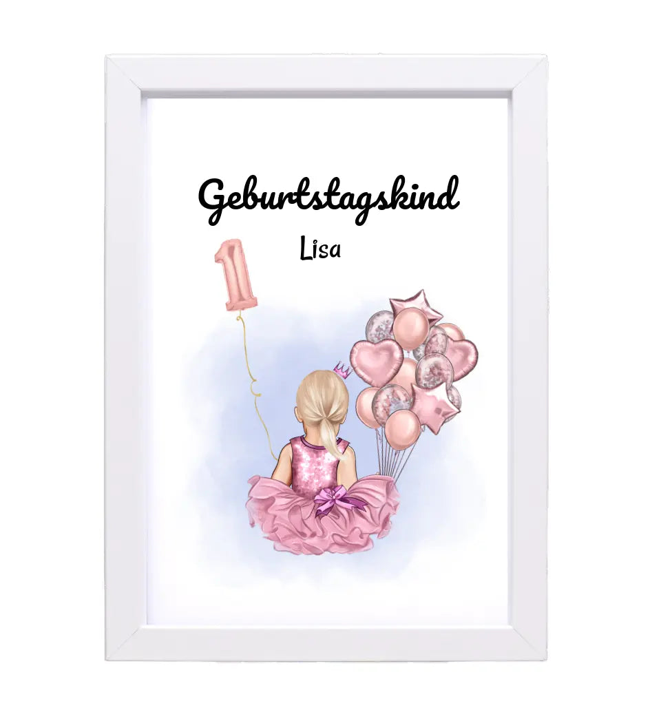 Last Minute 1. Geburtstag Geschenk Mädchen Bild