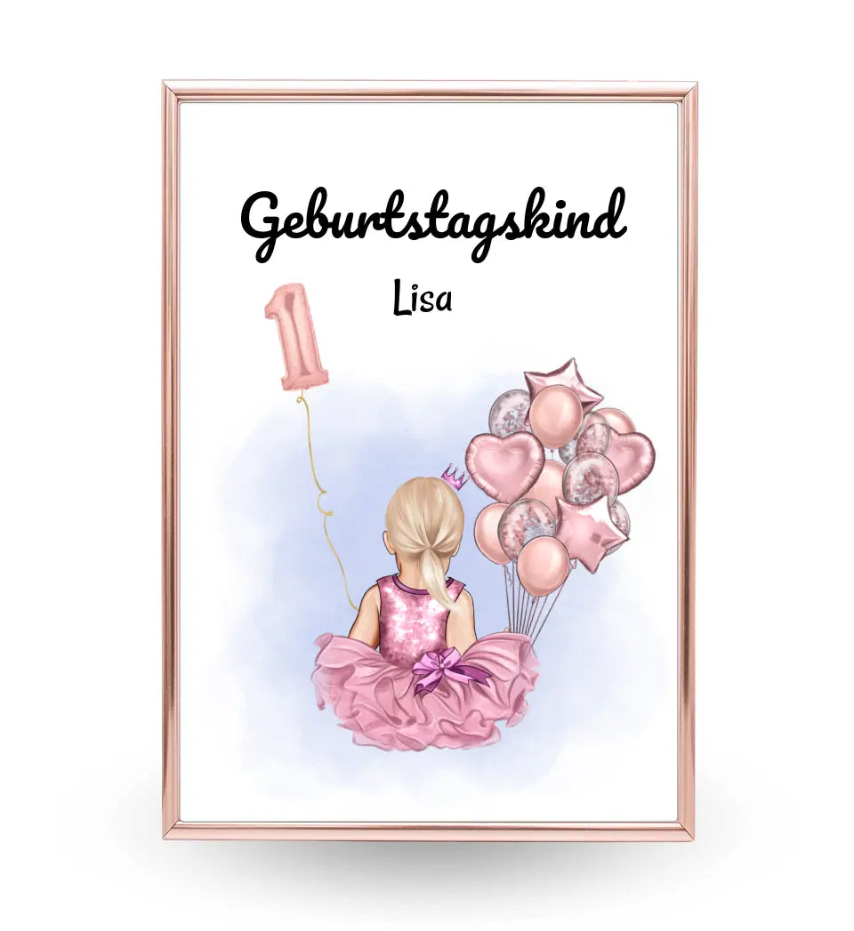 Last Minute 1. Geburtstag Geschenk Mädchen Bild