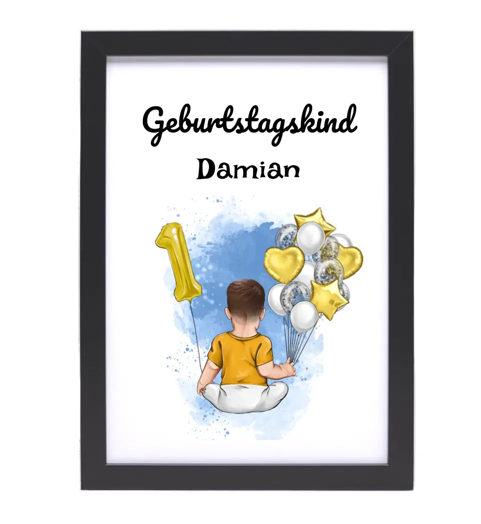 Poster Geschenk 1. Geburtstag für Junge