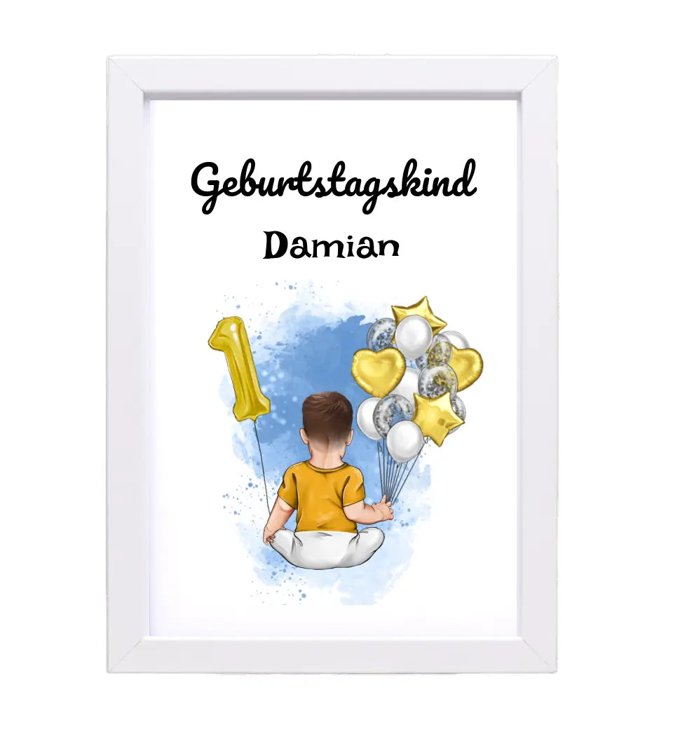 Poster Geschenk 1. Geburtstag für Junge