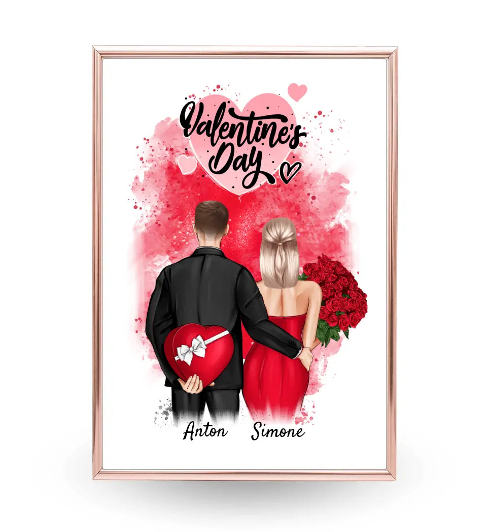 Valentinstag Bild Geschenk personalisiert