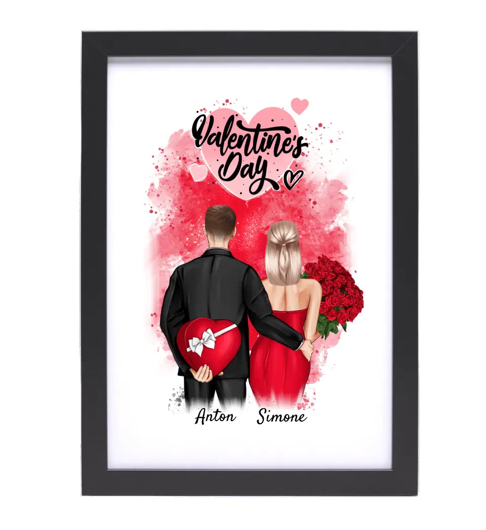 Valentinstag Bild Geschenk personalisiert