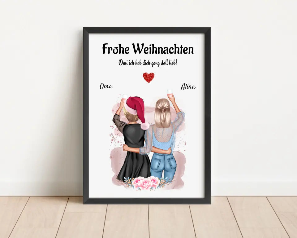 Persönliches Geschenk für Oma Weihnachten Poster