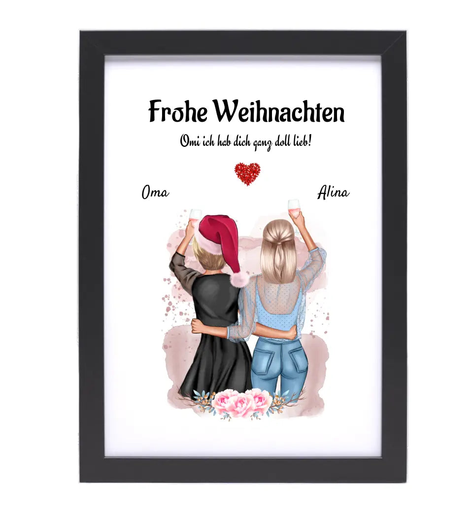 Persönliches Geschenk für Oma Weihnachten Poster