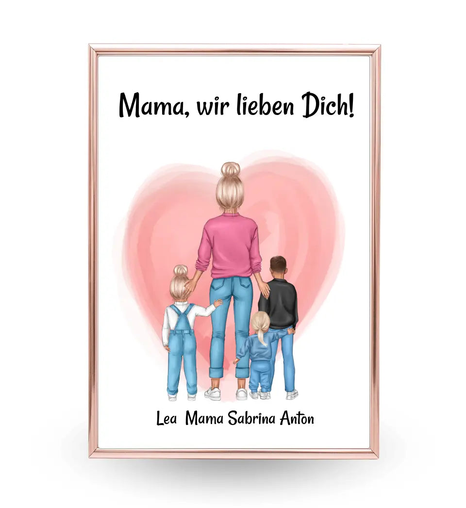 Personalisiertes Poster Geschenk für Mama zum Geburtstag