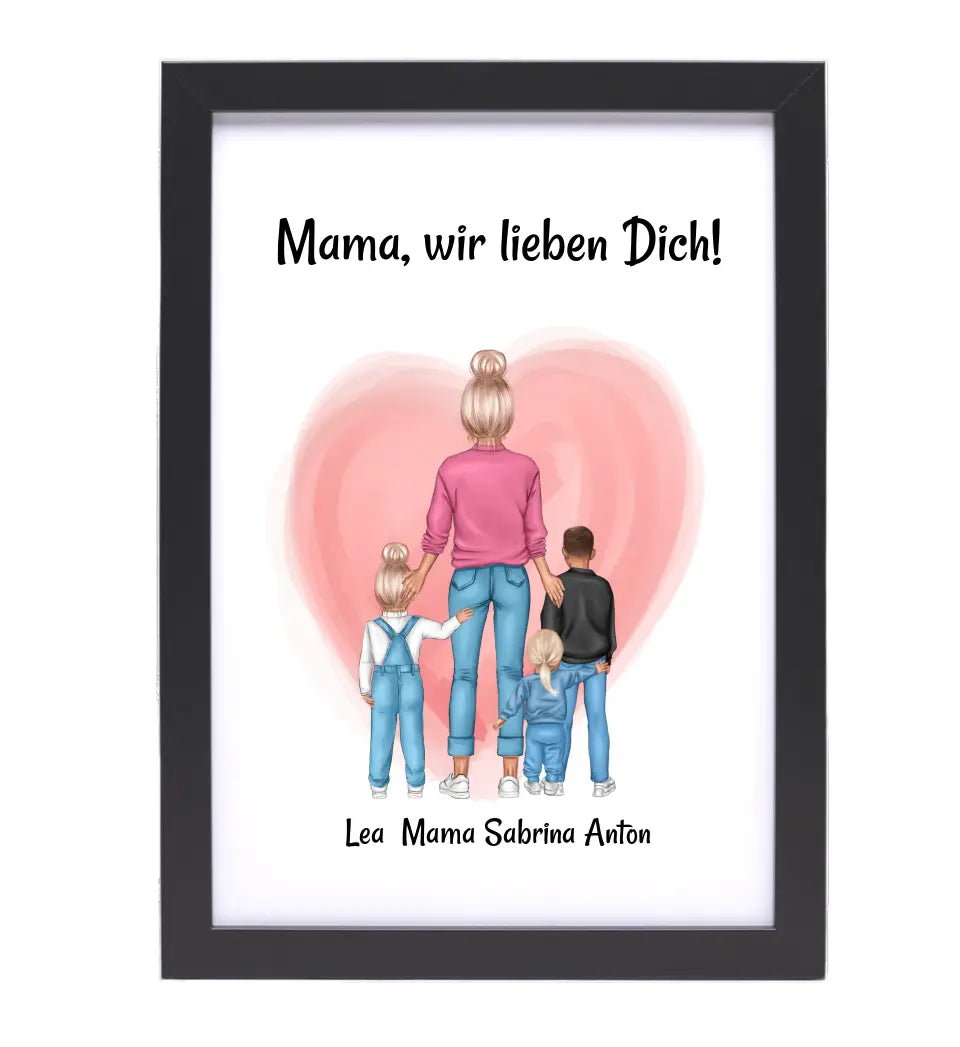 Personalisiertes Poster Geschenk für Mama zum Geburtstag