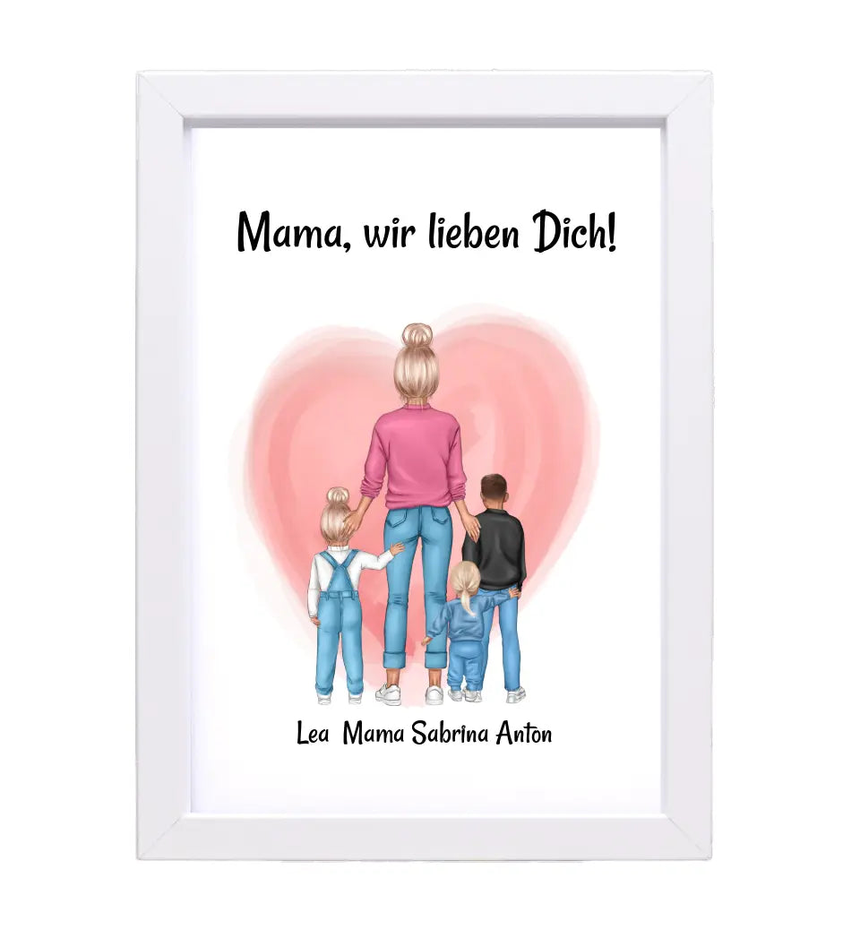 Personalisiertes Poster Geschenk für Mama zum Geburtstag