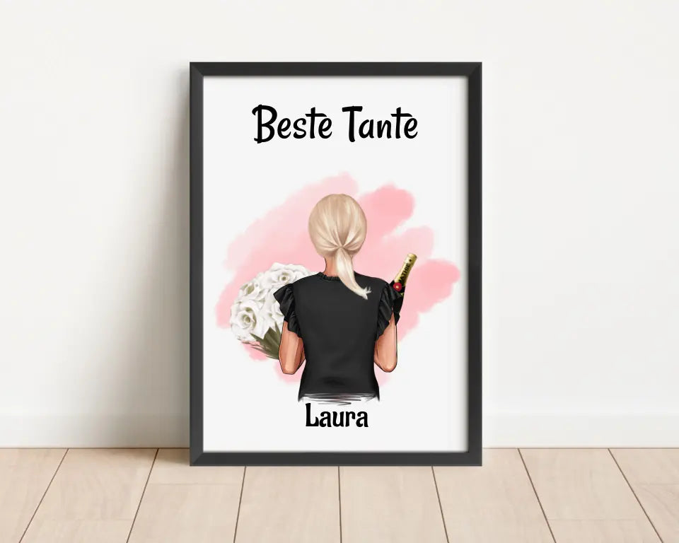 Tante Bild & Poster Geschenk personalisiert