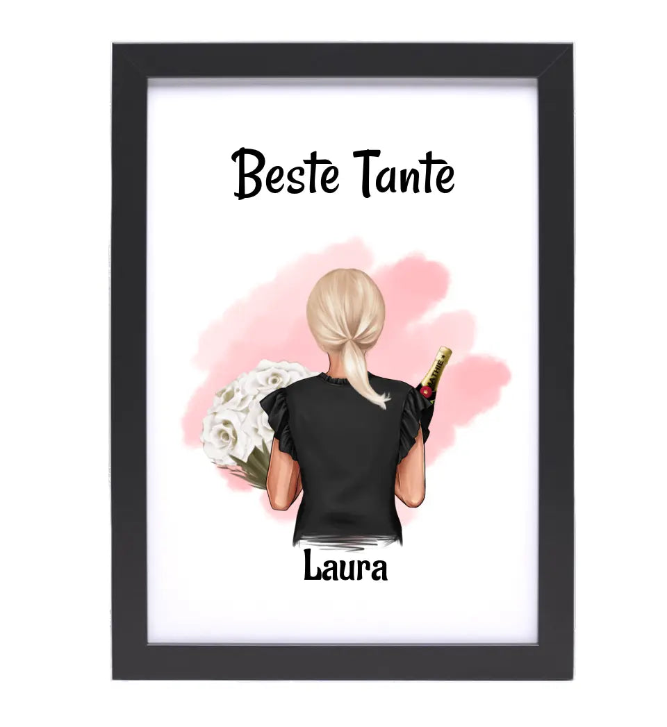 Tante Bild & Poster Geschenk personalisiert