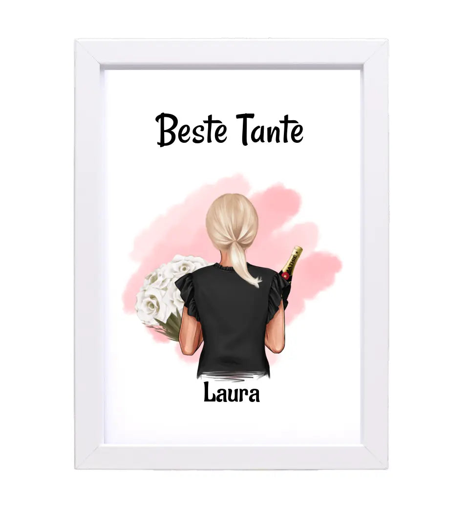 Tante Bild & Poster Geschenk personalisiert