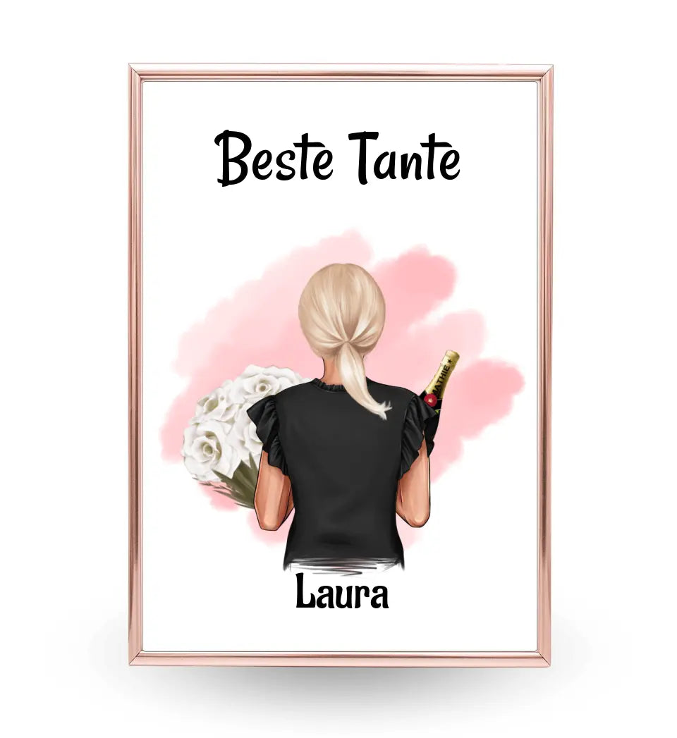 Tante Bild & Poster Geschenk personalisiert