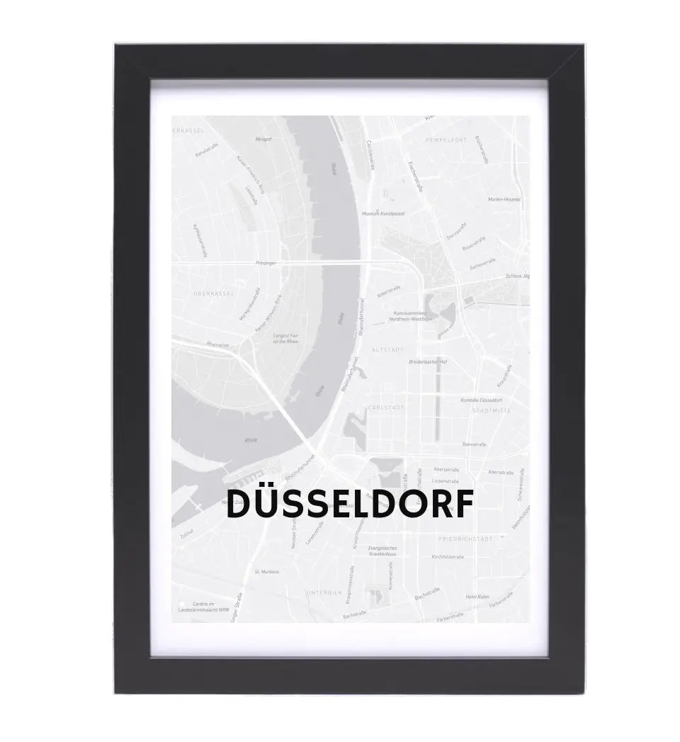 Lieblingsstadt Stadtkarte Poster mit Koordinaten personalisiert