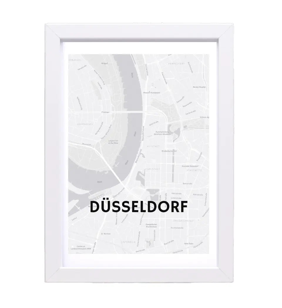 Lieblingsstadt Stadtkarte Poster mit Koordinaten personalisiert