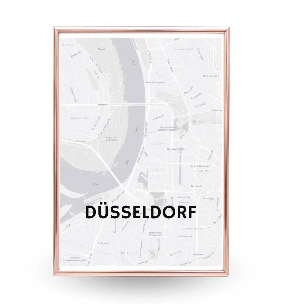 Lieblingsstadt Stadtkarte Poster mit Koordinaten personalisiert