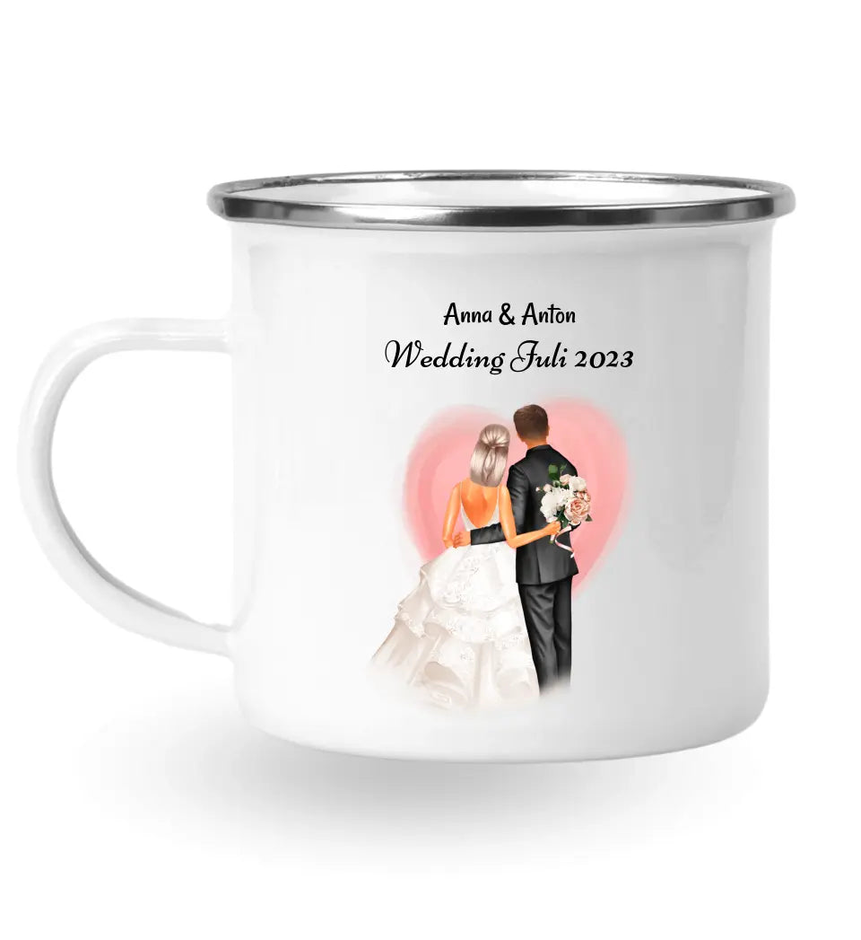 Tasse Hochzeitspaar Geschenk personalisiert - Cantty