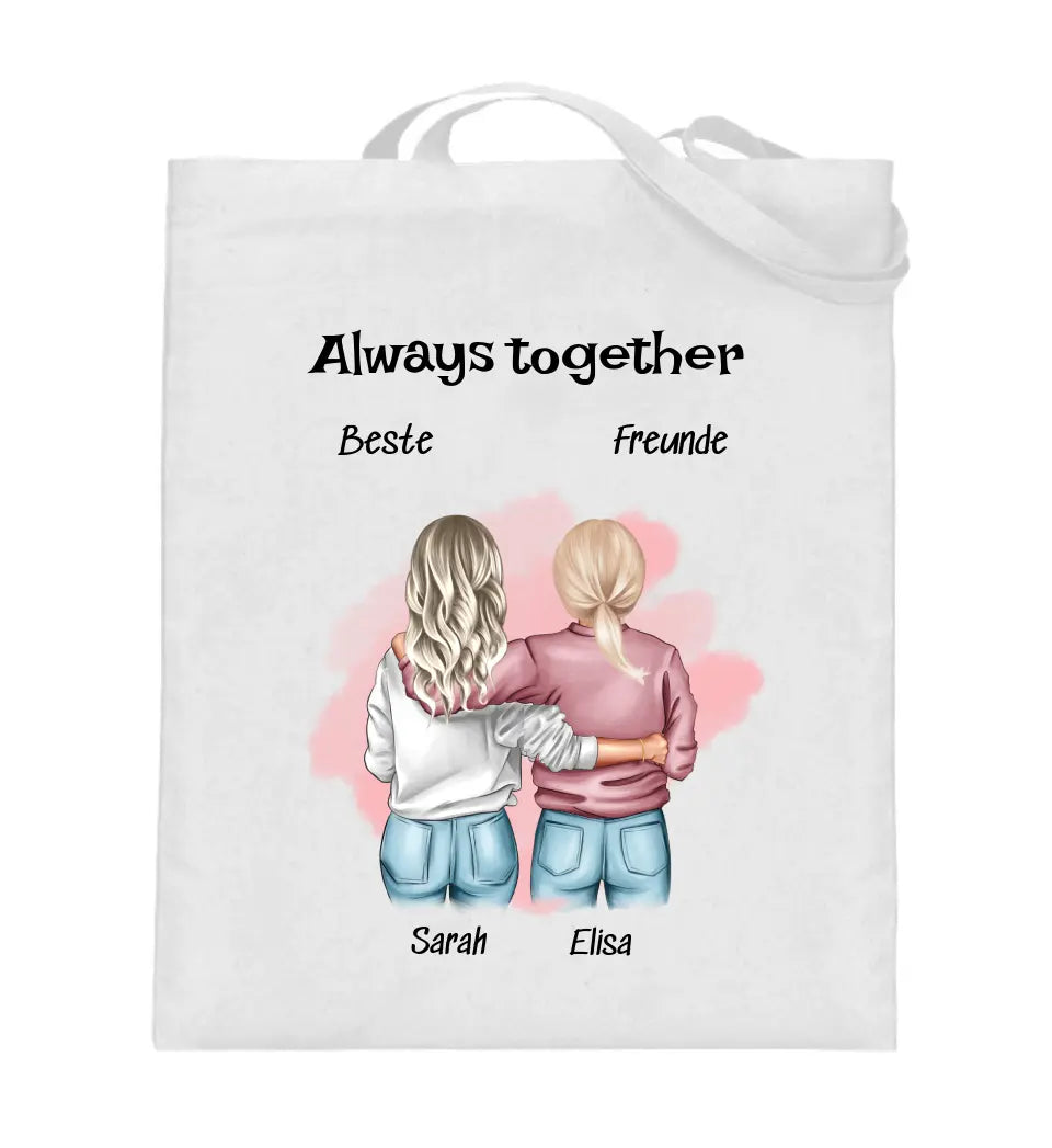 Beste Freundin Jutebeutel Tasche Geschenk gestalten