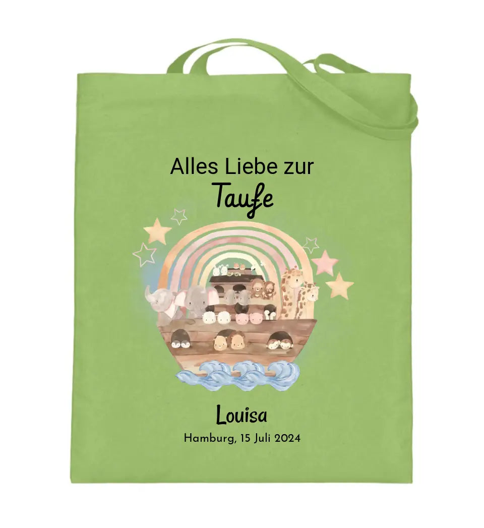 Taufe Jutebeutel Geschenk personalisiert