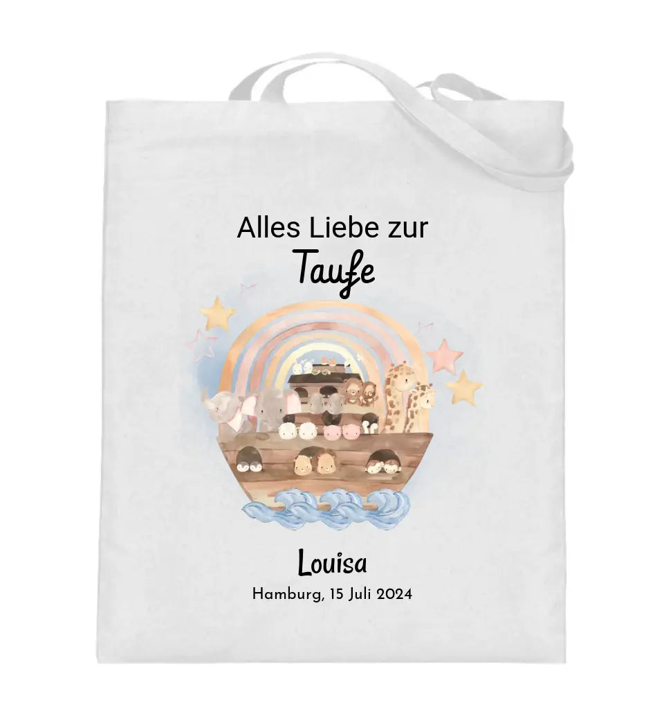 Taufe Jutebeutel Geschenk personalisiert