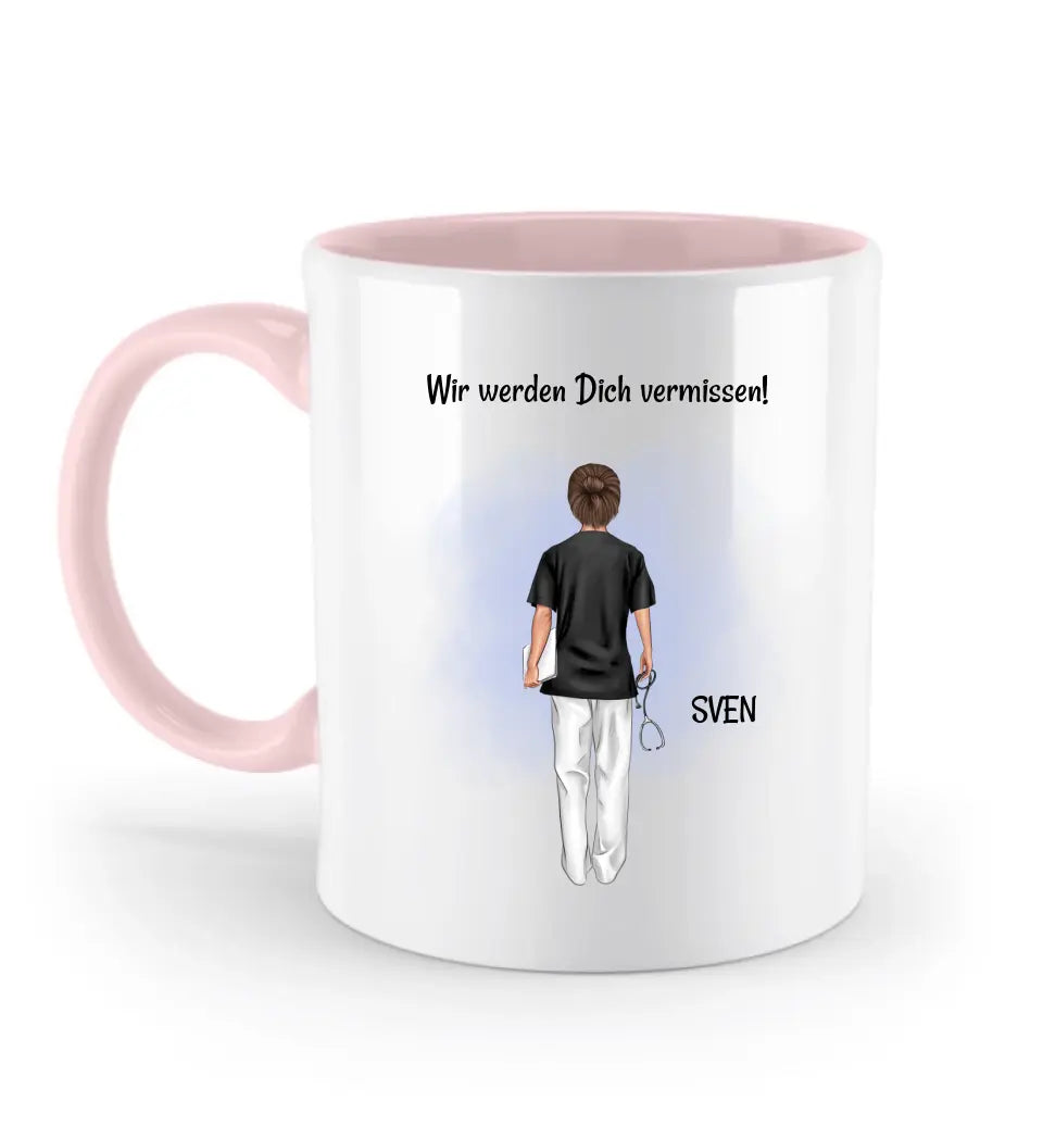 Krankenpfleger Abschied Tasse Geschenk personalisiert