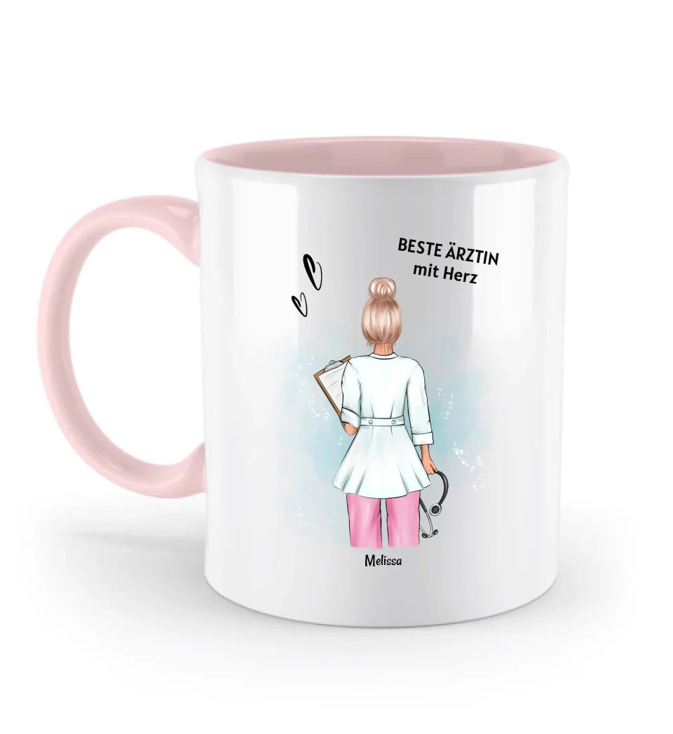 Tasse Arzt Frau Ärztin Geschenk Danke sagen / Geburtstag / Examen bestanden