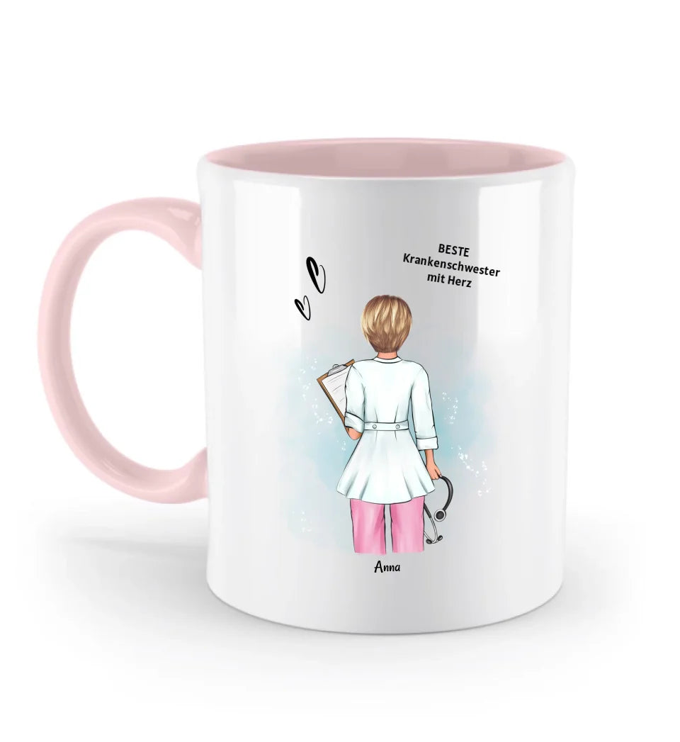 Tasse Krankenschwester Geschenk gestalten personalisiert