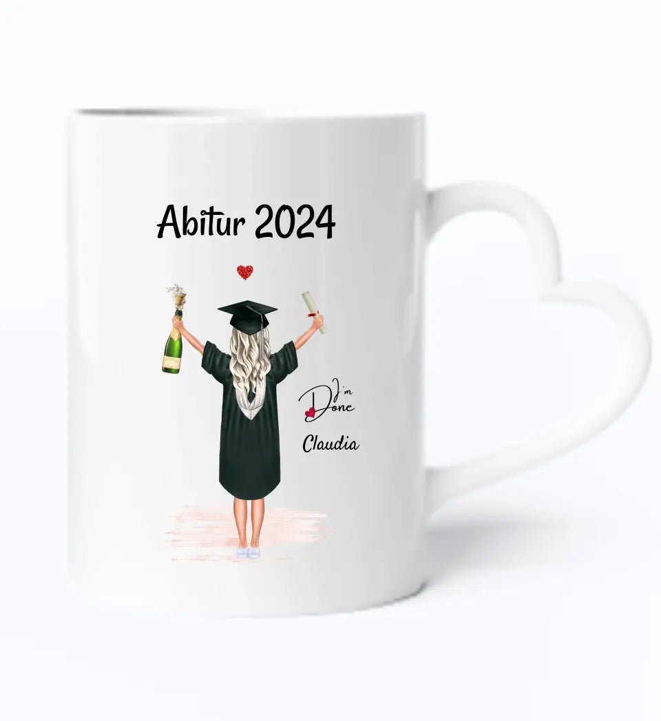 Abitur Bachelor Master Abschluss Tasse für Mädchen - Cantty