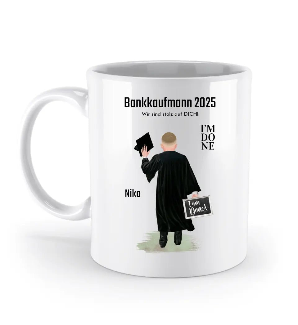 Abschluss Tasse Geschenk Ausbildung Junge - Cantty