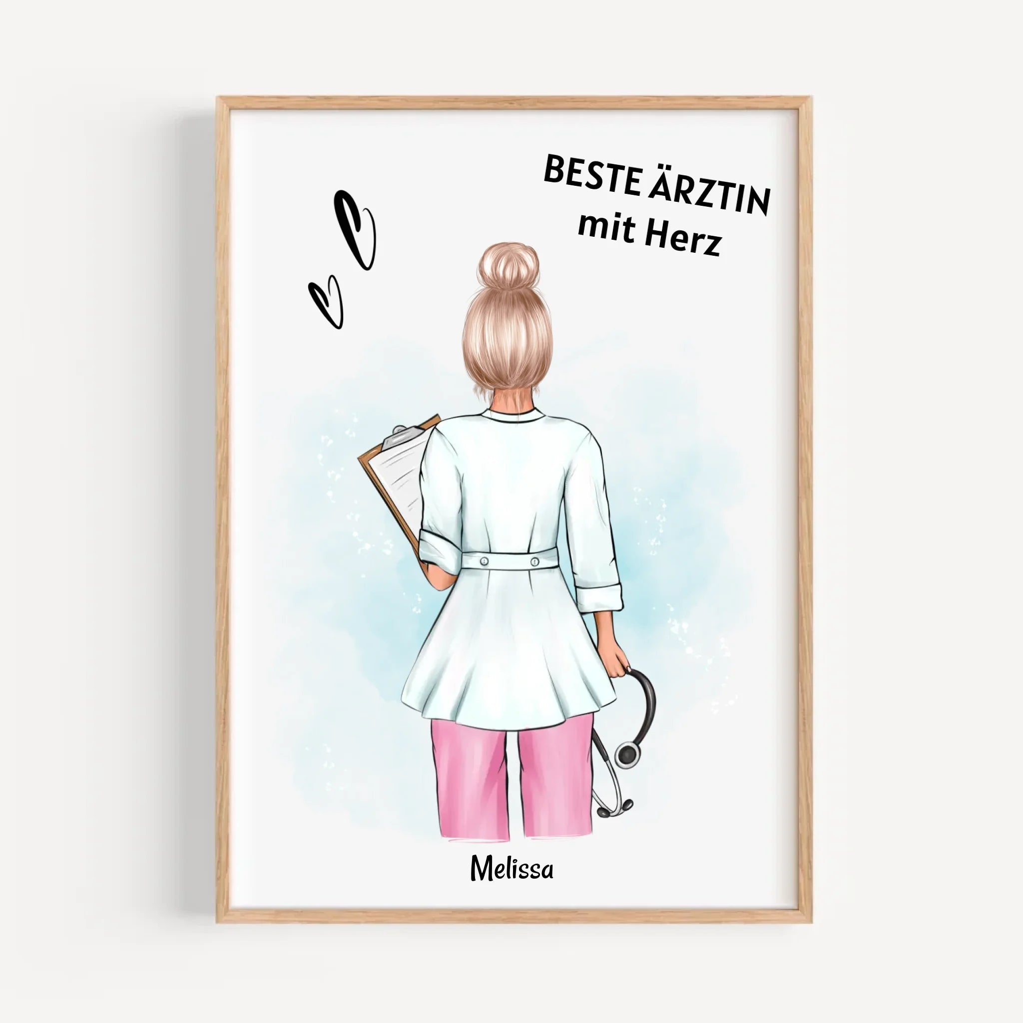 Ärztin Geschenk Poster personalisiert - Cantty