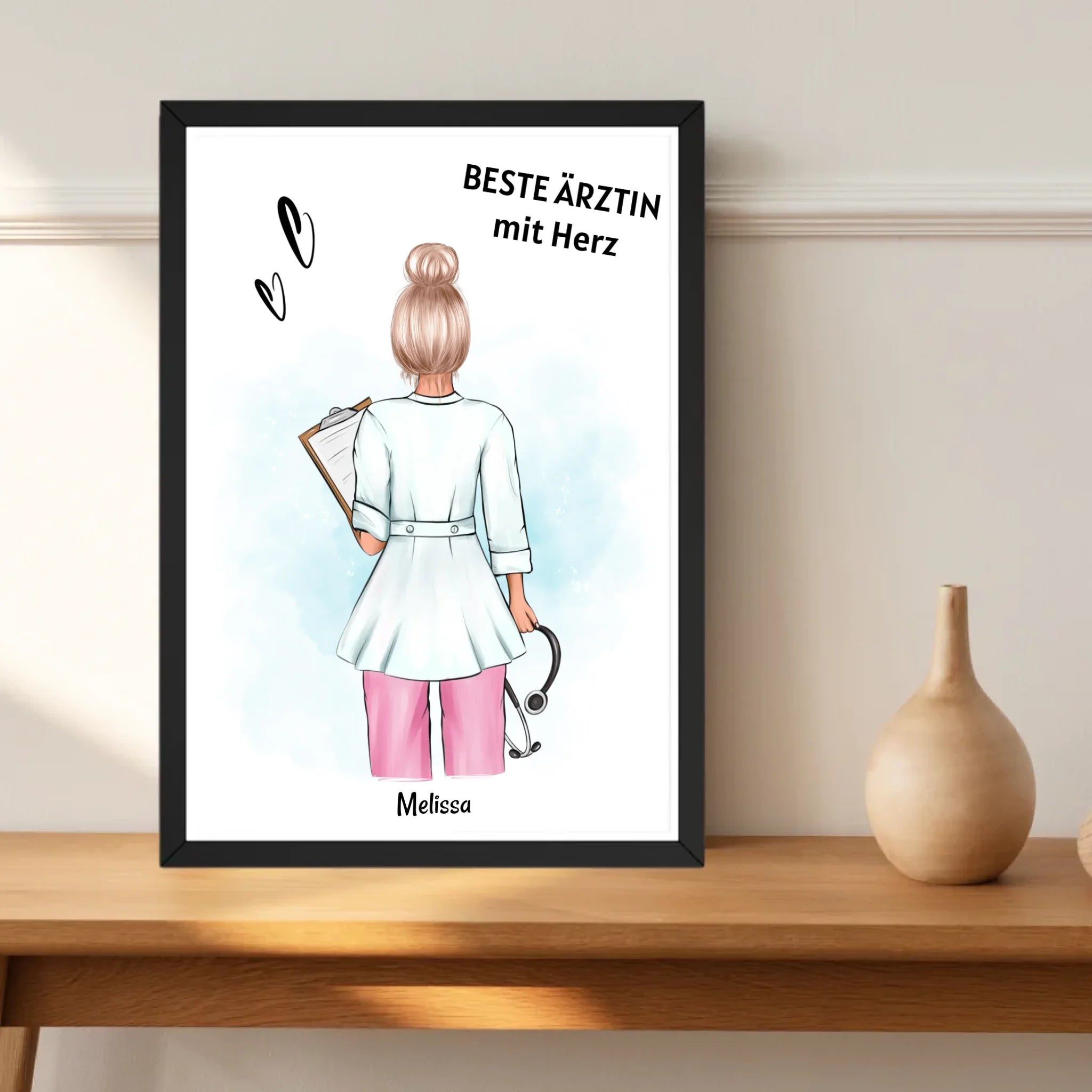 Ärztin Geschenk Poster personalisiert - Cantty