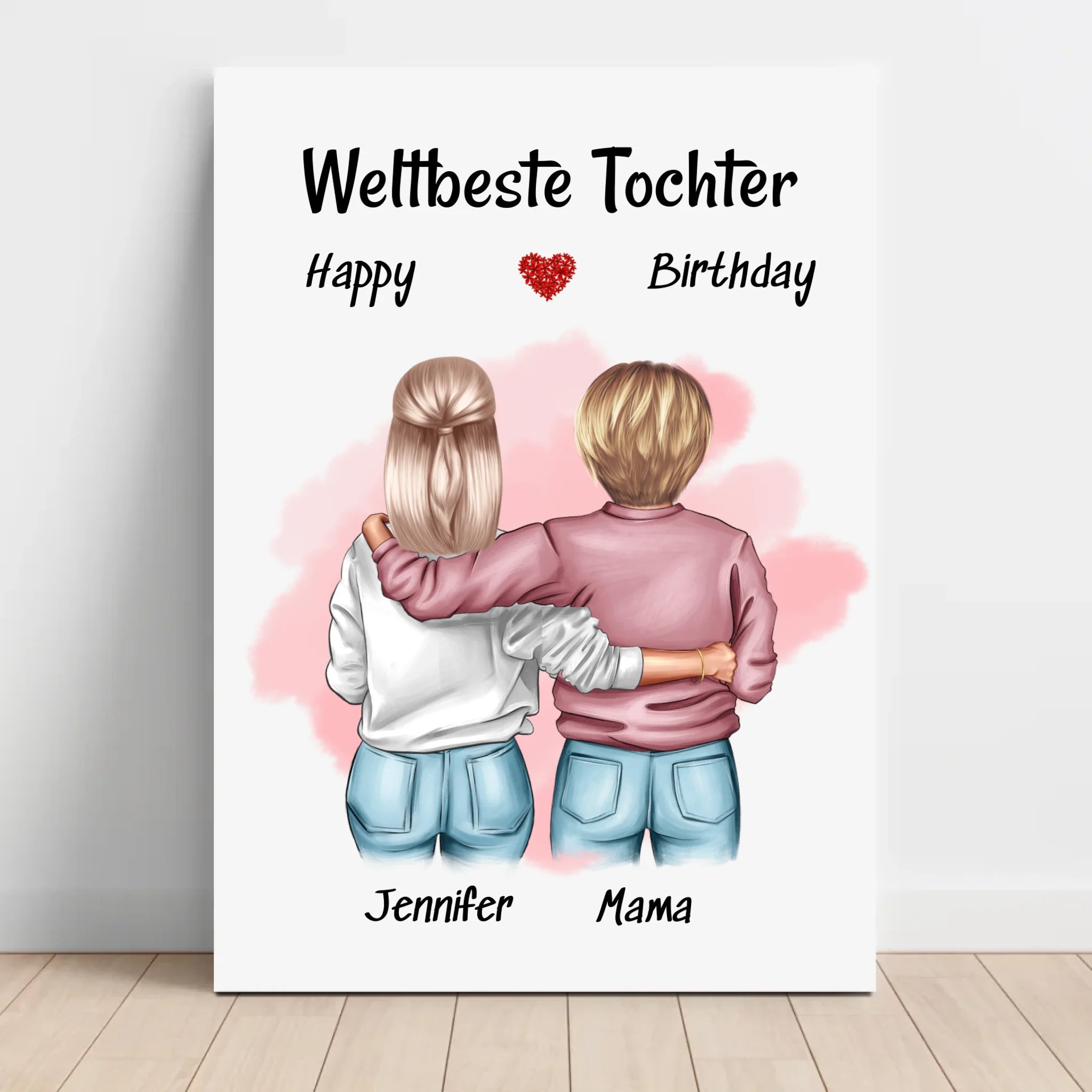 Ausgefallenes Leinwandbild Geschenk für Tochter - Cantty