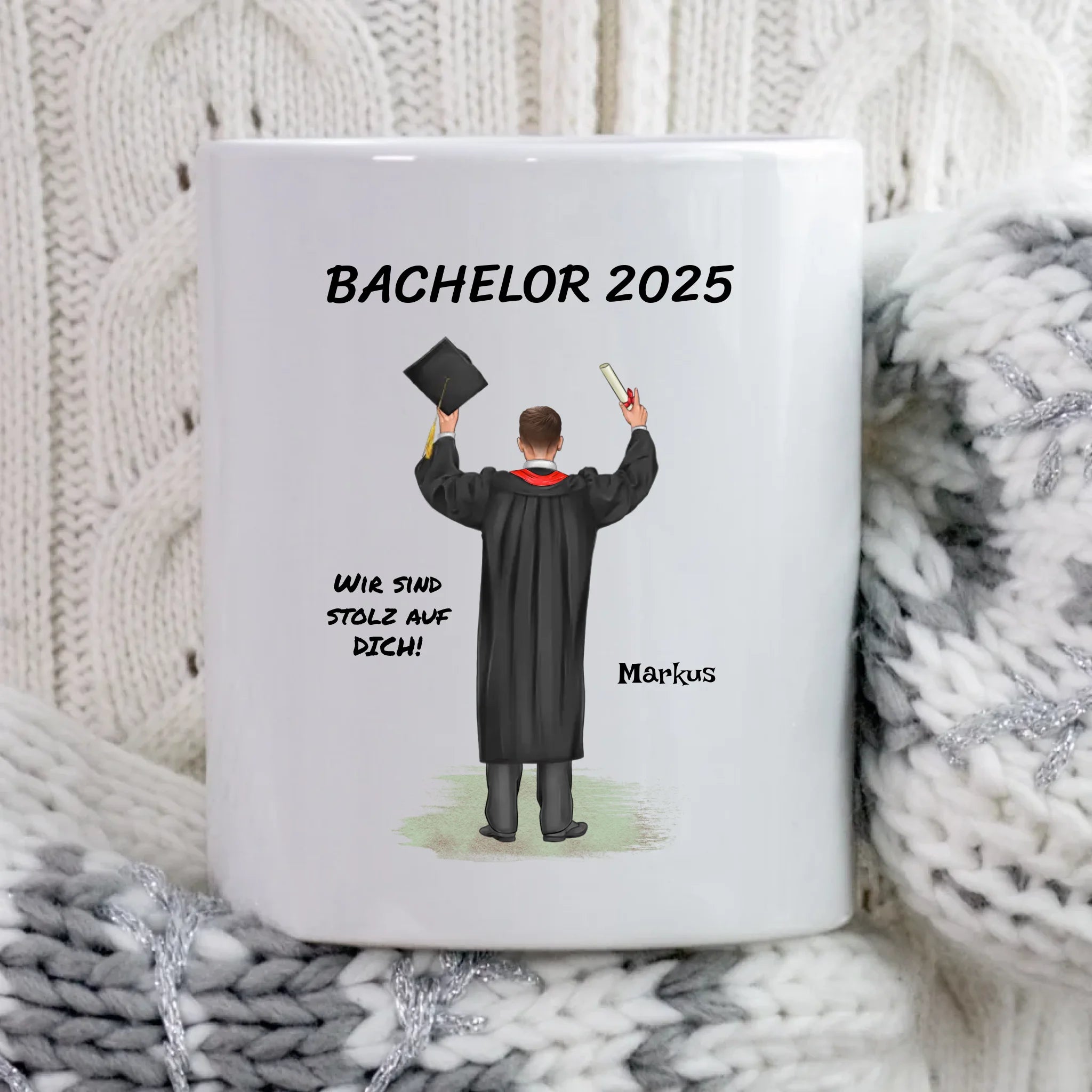 Bachelor Abschluss Geschenk Tasse personalsiert - Cantty