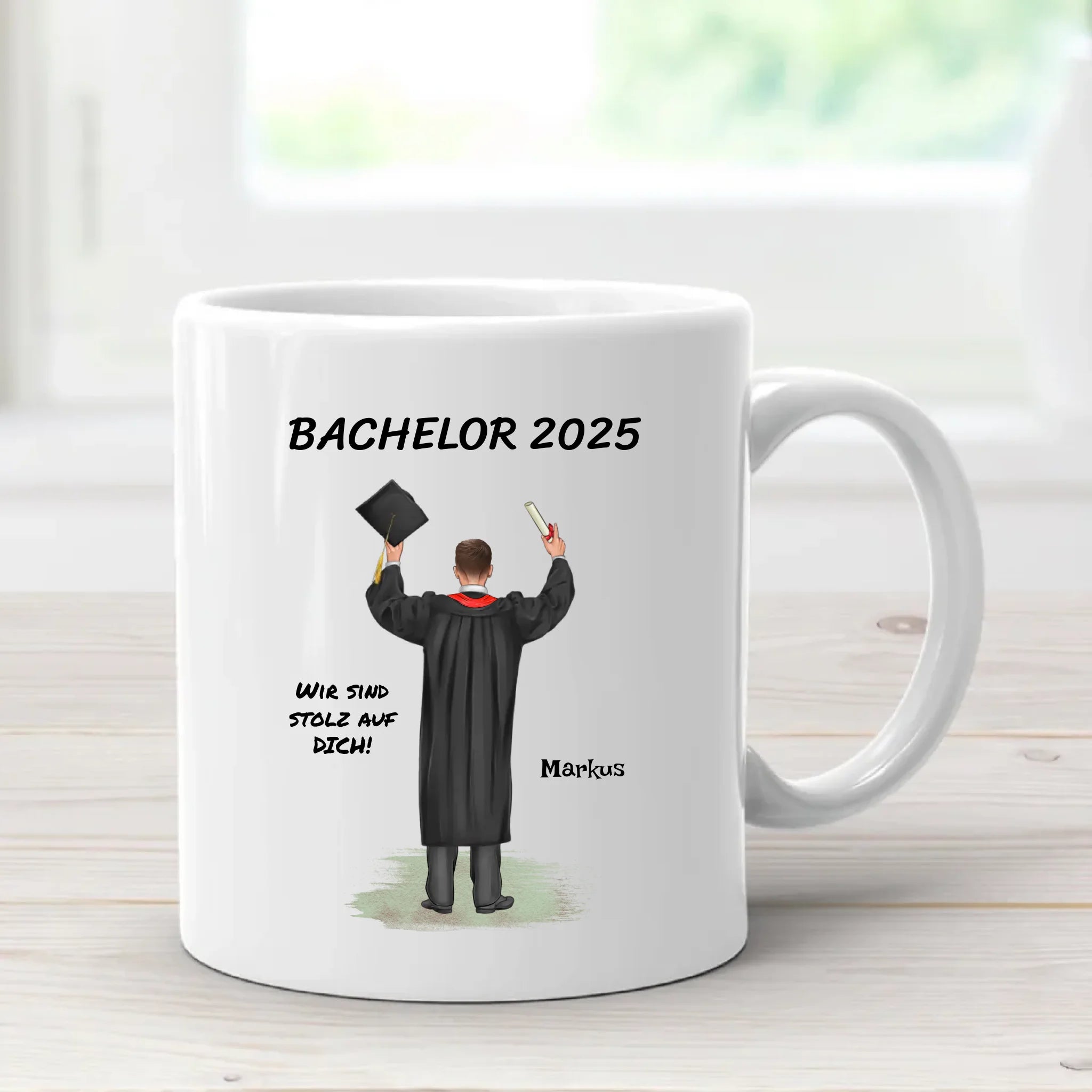 Bachelor Abschluss Geschenk Tasse personalsiert - Cantty