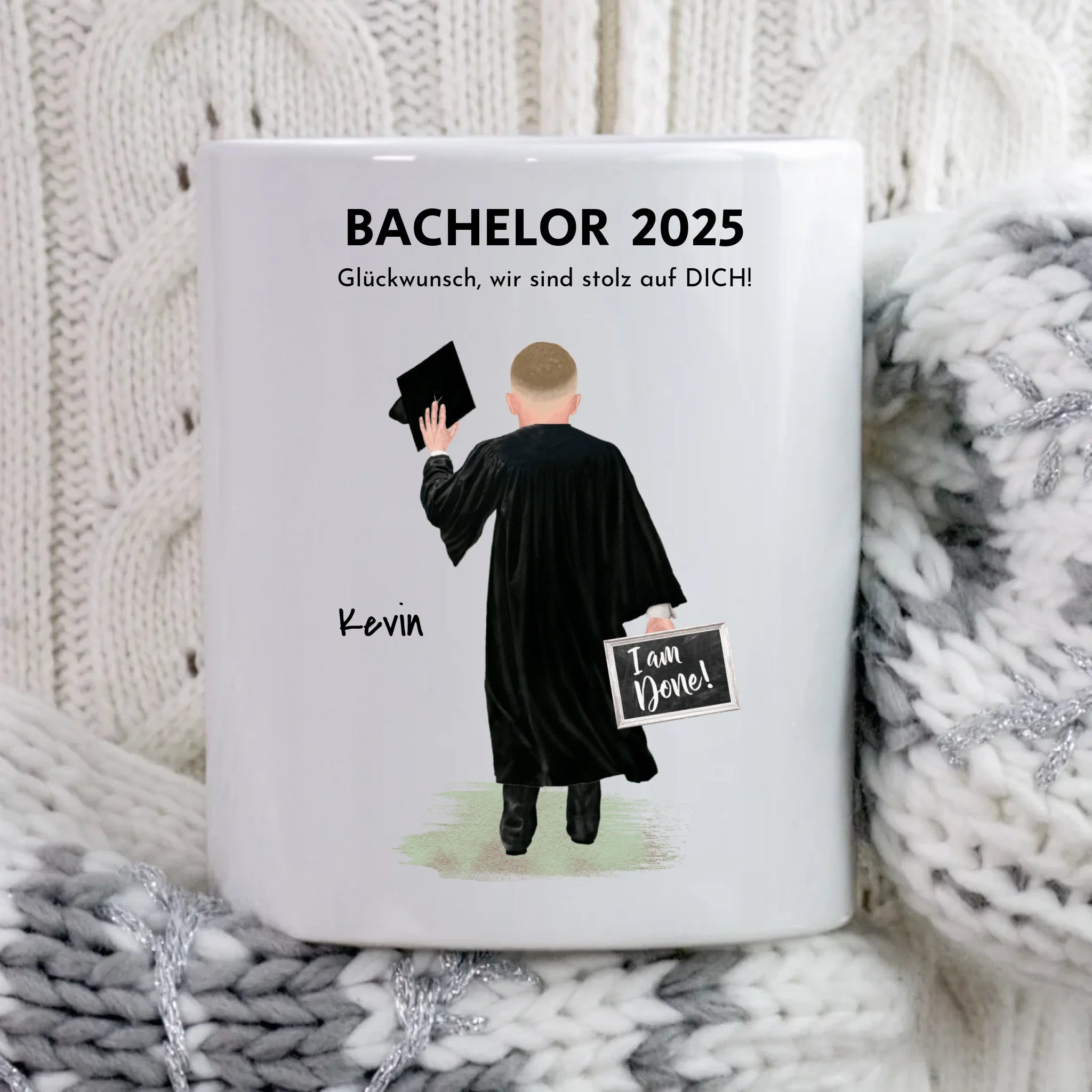 Bachelor Master Studium Abschluss Tasse personalisiert - Cantty