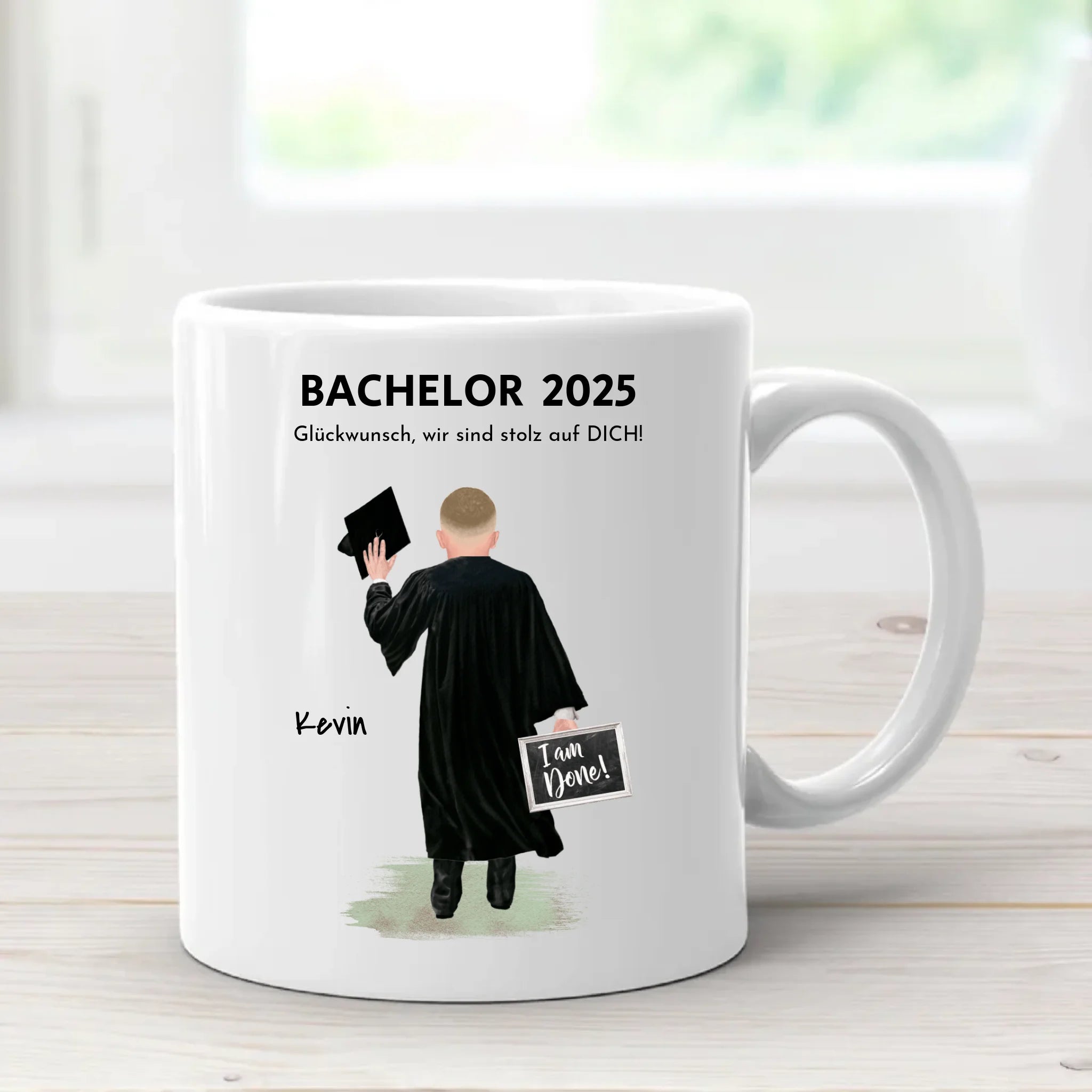 Bachelor Master Studium Abschluss Tasse personalisiert - Cantty