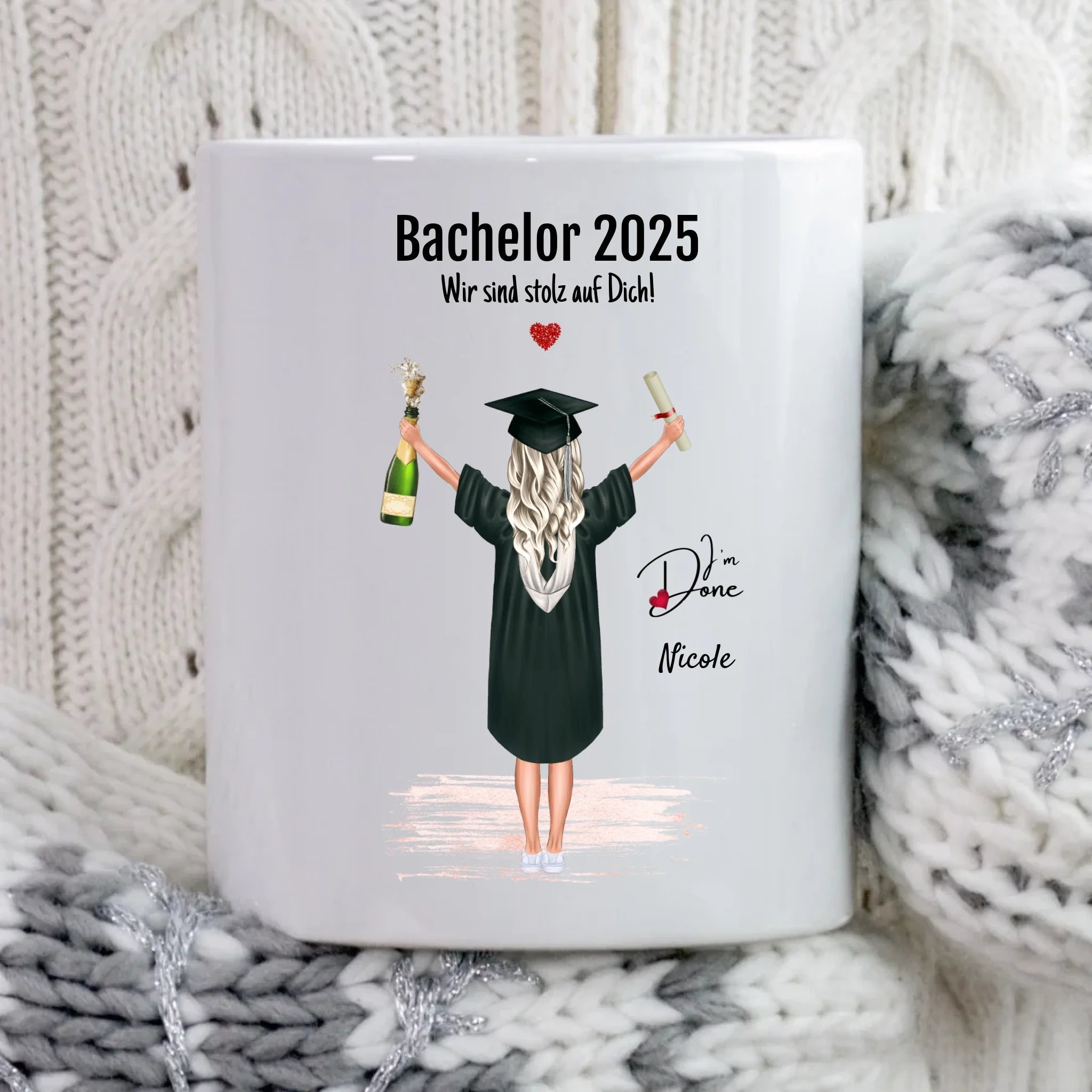 Bachelor Tasse Mädchen Abschlussgeschenk - Cantty