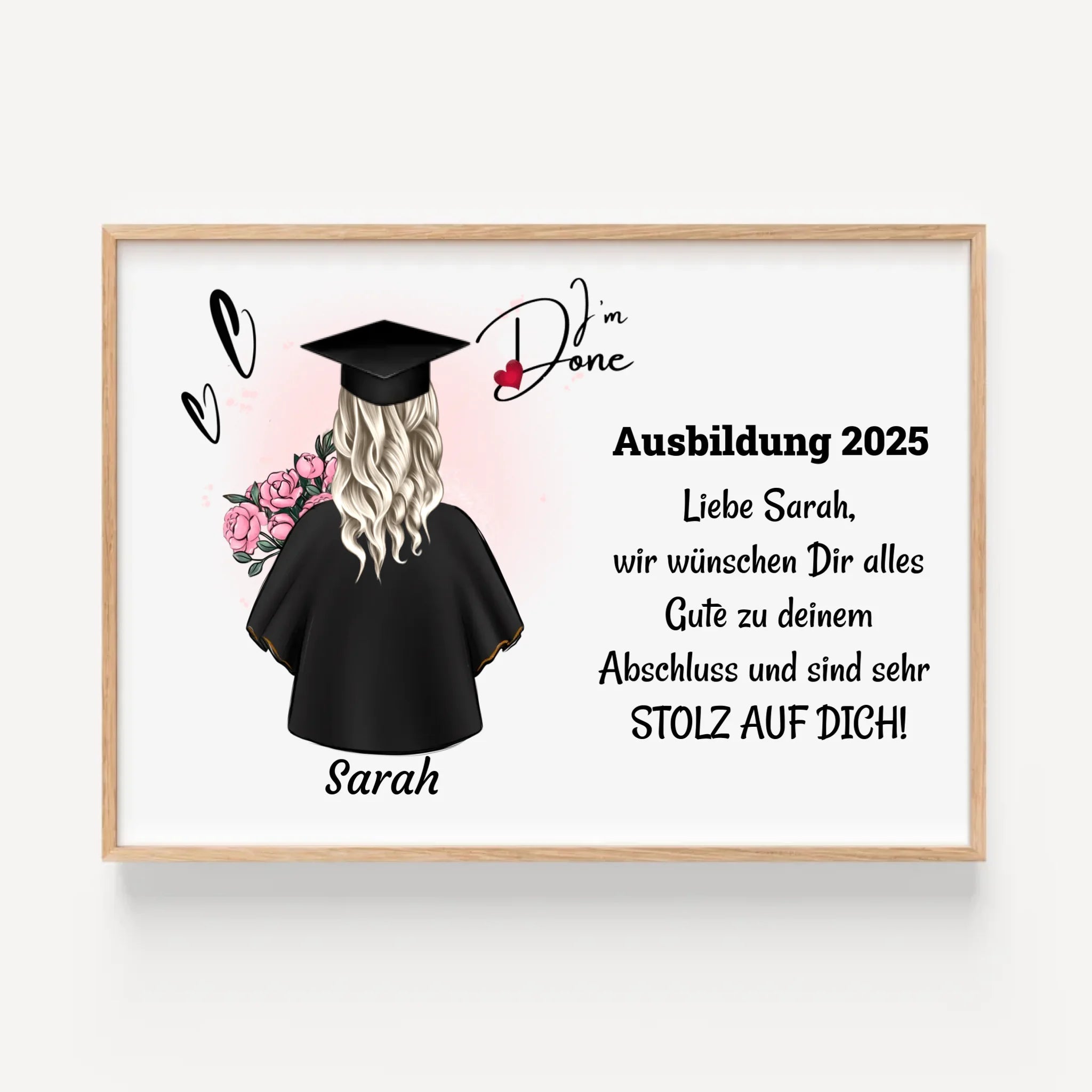 Berufsausbildung Mädchen Abschlussgeschenk Poster - Cantty