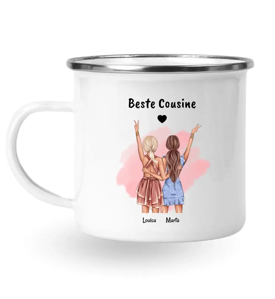 Beste Cousine Geschenk Tasse personalisiert - Cantty