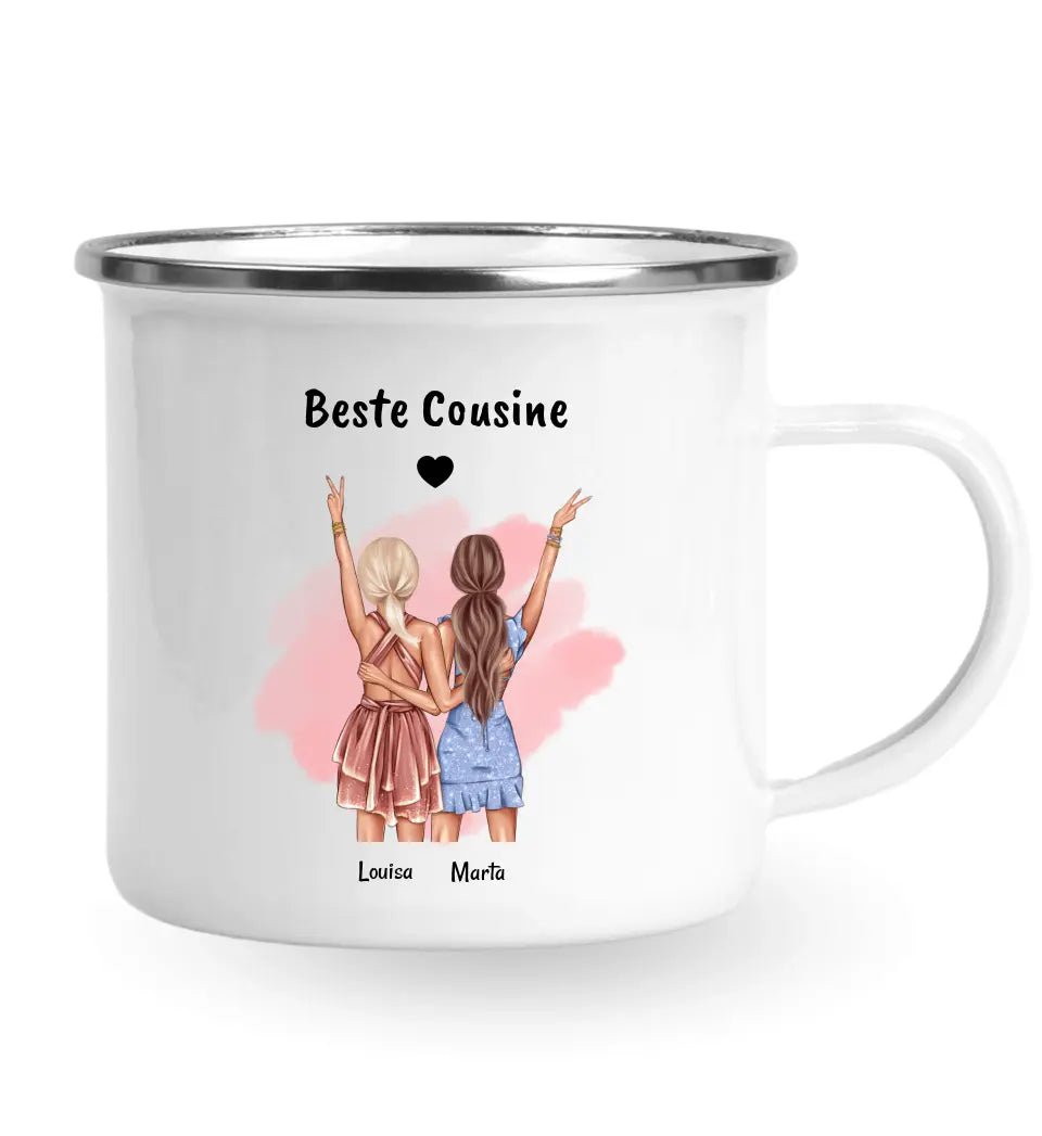 Beste Cousine Geschenk Tasse personalisiert - Cantty