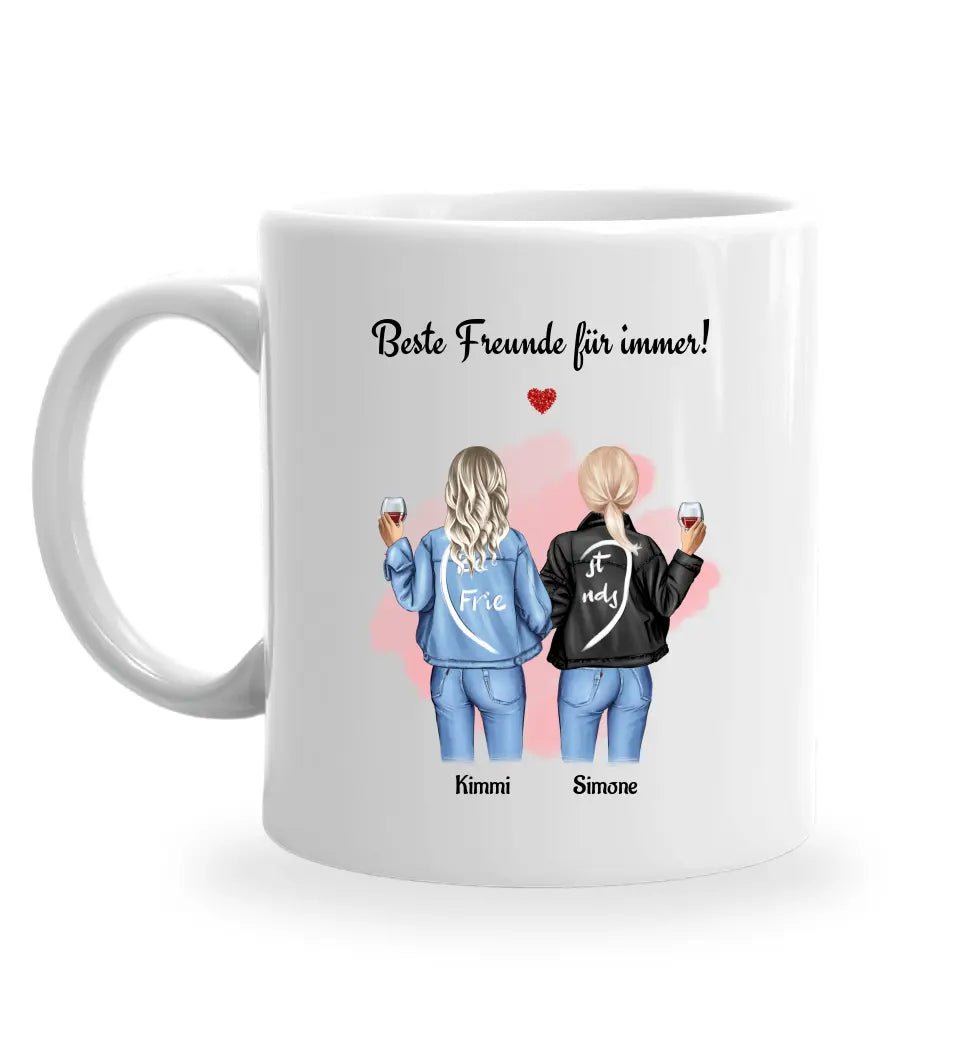 Beste Freunde Tasse Geschenk personalisiert für Frauen - Cantty