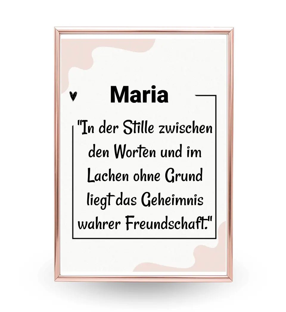 Beste Freundin Definition Poster Geschenk personalisiert - Cantty