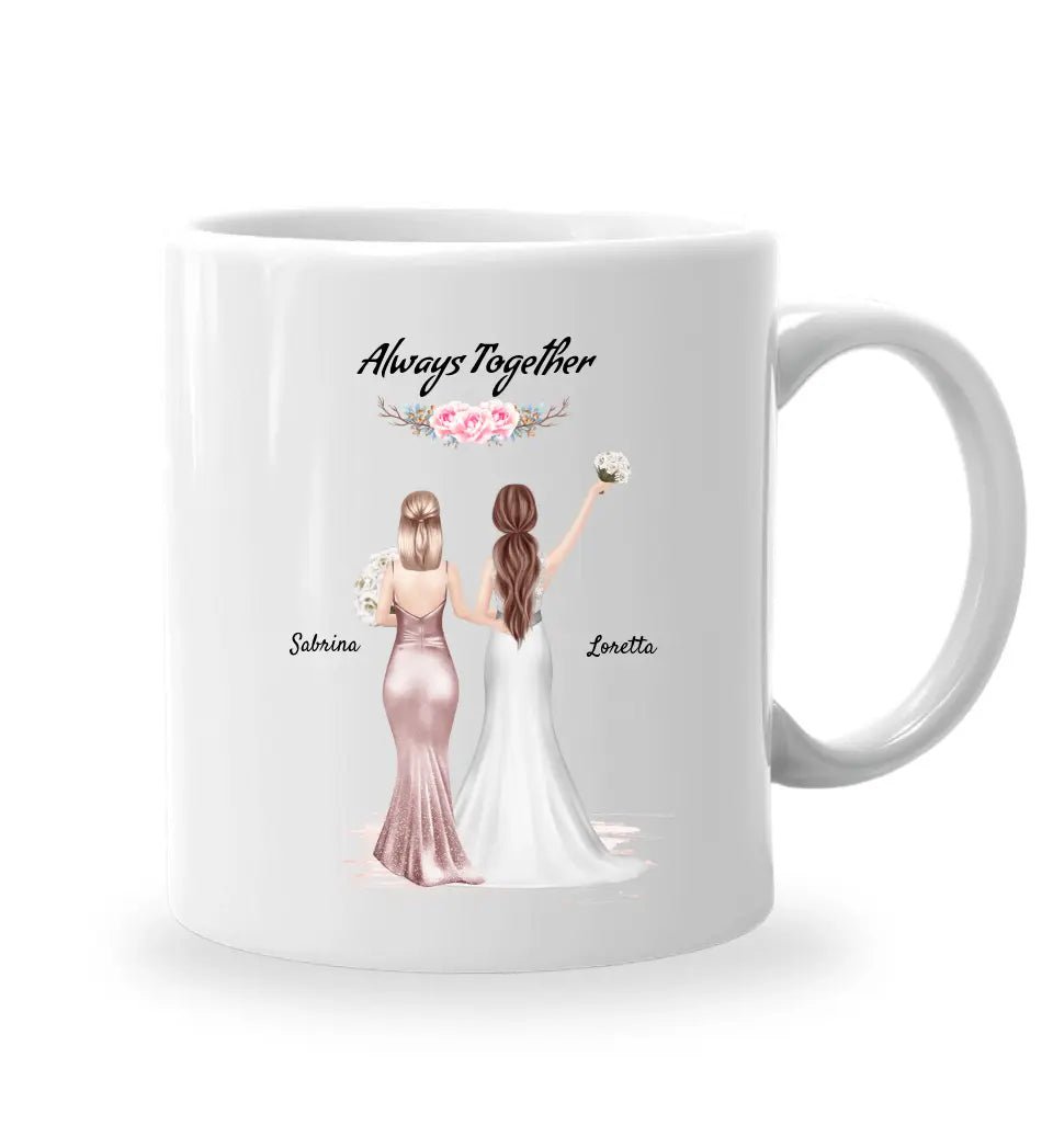 Beste Freundin Hochzeit Geschenk Tasse für Braut - Cantty